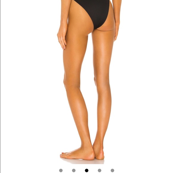 Beach Riot Black Ribbed Bikini Bottom - Picture 4 of 5